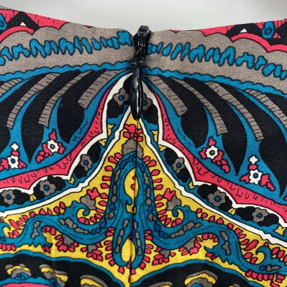 Nanette‎ Lepore Gotham Stakes Silk Paisley Sleeveless Mini Dress - Picture 9 of 10
